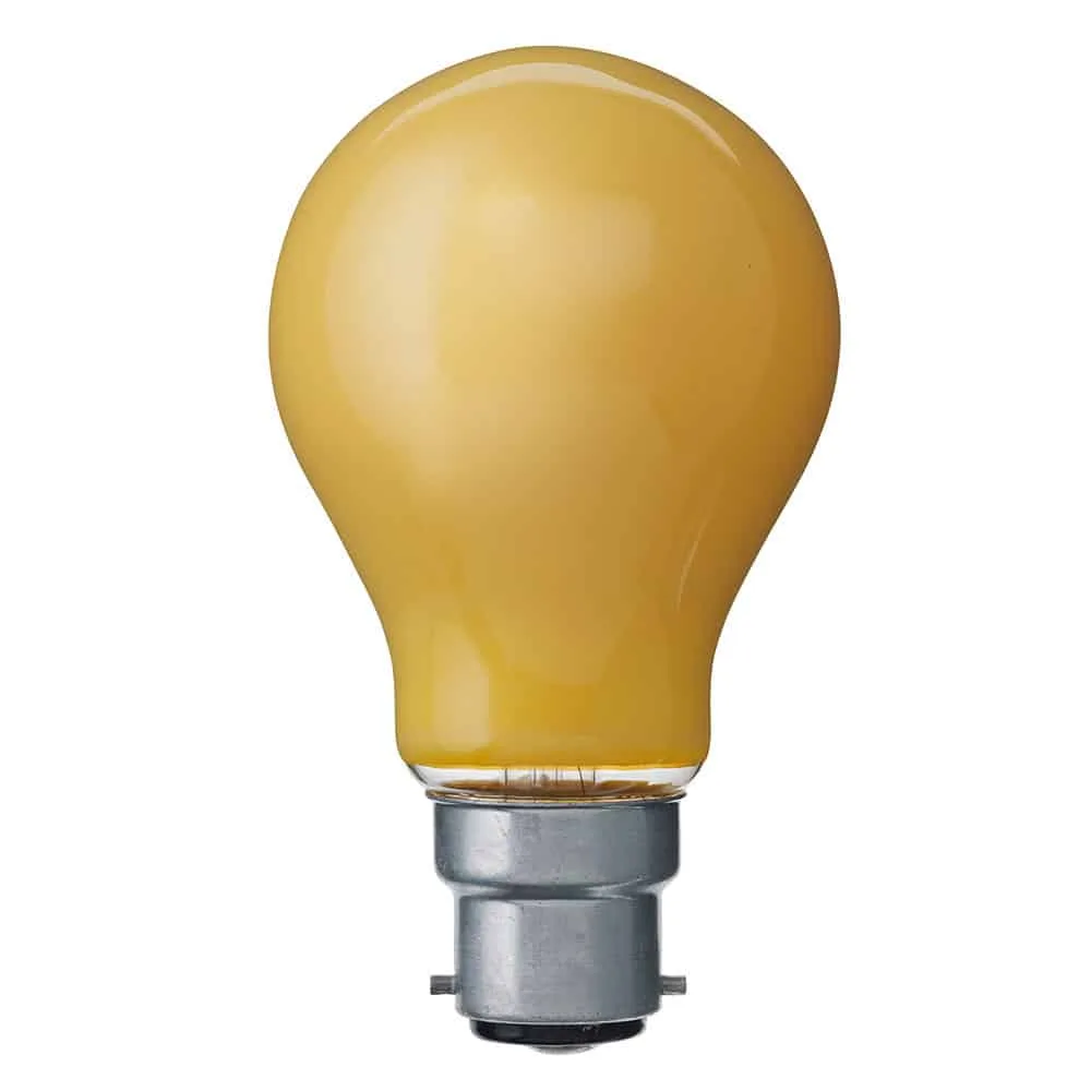 Normallampa Färgade Gul 25W B22