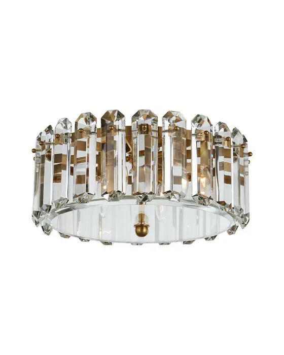 Bonnington Medium Flush Mount Antique Brass