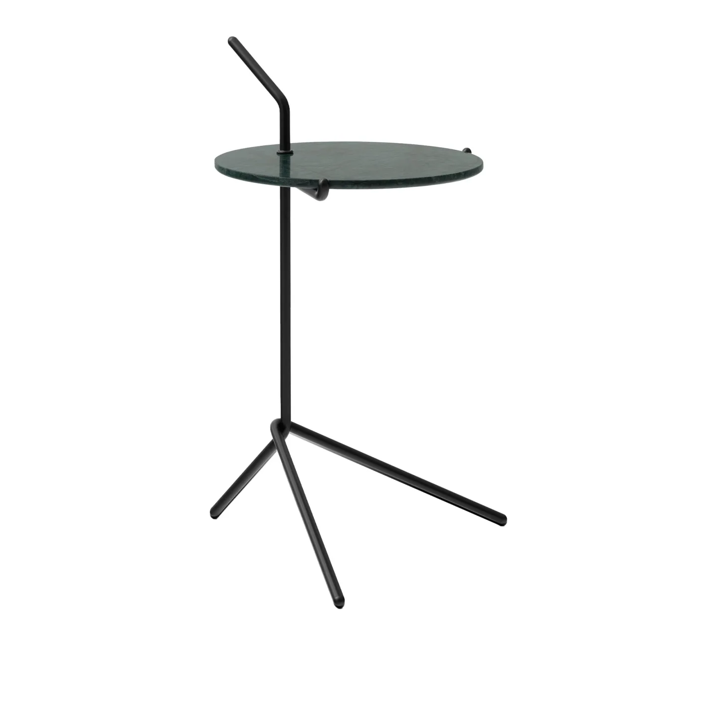 &Tradition - Halten Side Table SH9, Verde Guatemala/Warm Black - Sidobord - Sebastian Herkner - Svart - Metall/Sten