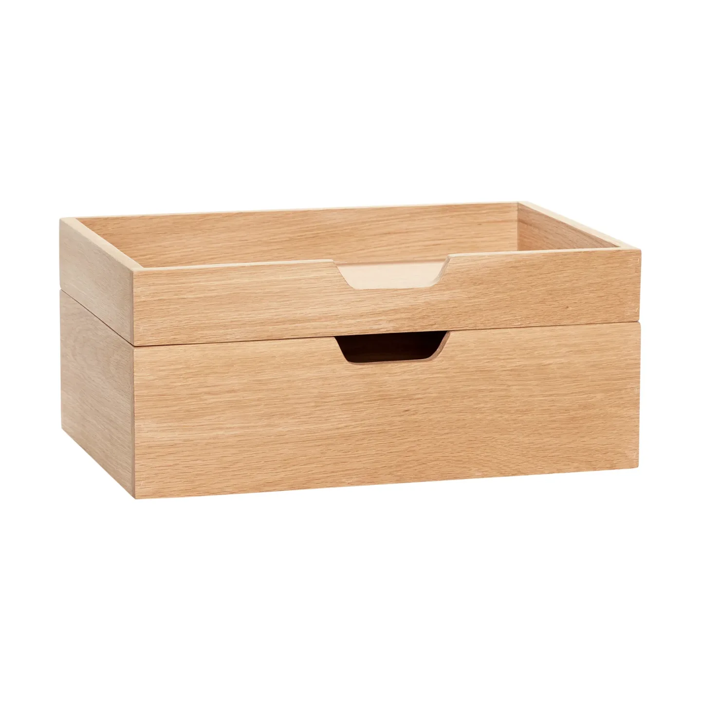 Hübsch Note Aufbewahrungsbox Set von 2 Eiche