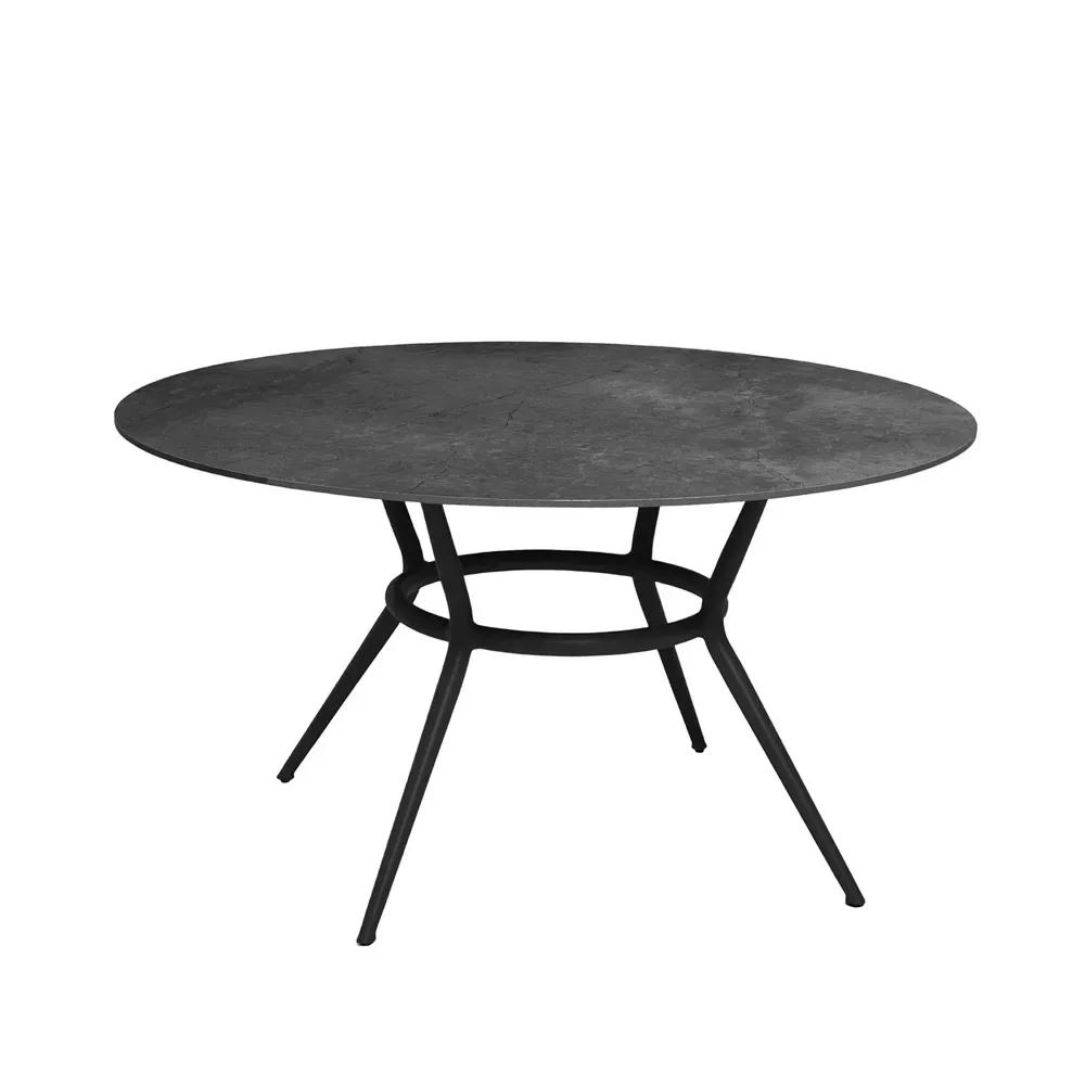Cane-line Joy matbord runt Fossil black-lava grey Ø144 cm
