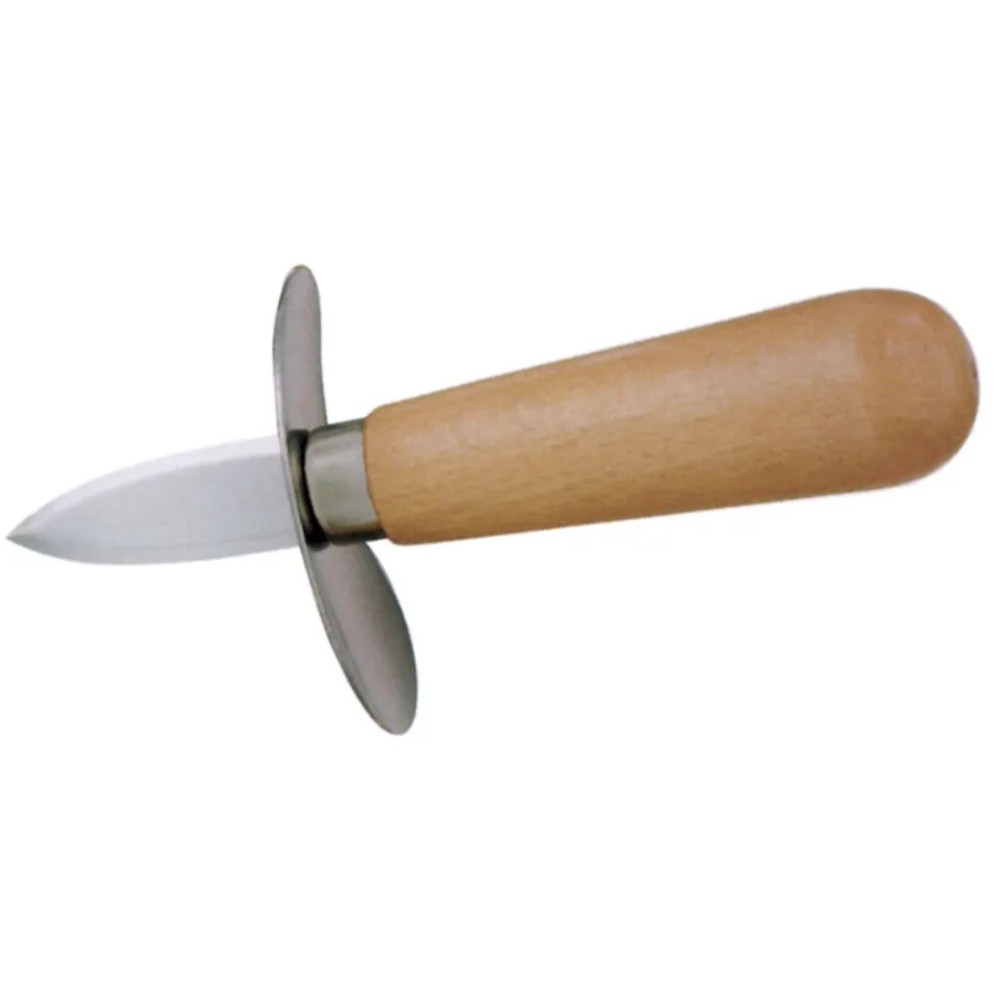 Austernmesser Contacto Bander Braun Holz/Stahl 14 cm - Material: Holz/Messerstahl