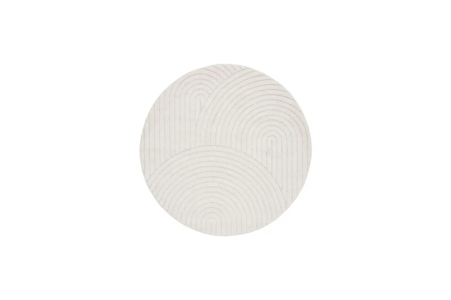 Genova Zen Wiltonmatta 200 cm Rund - Vit
