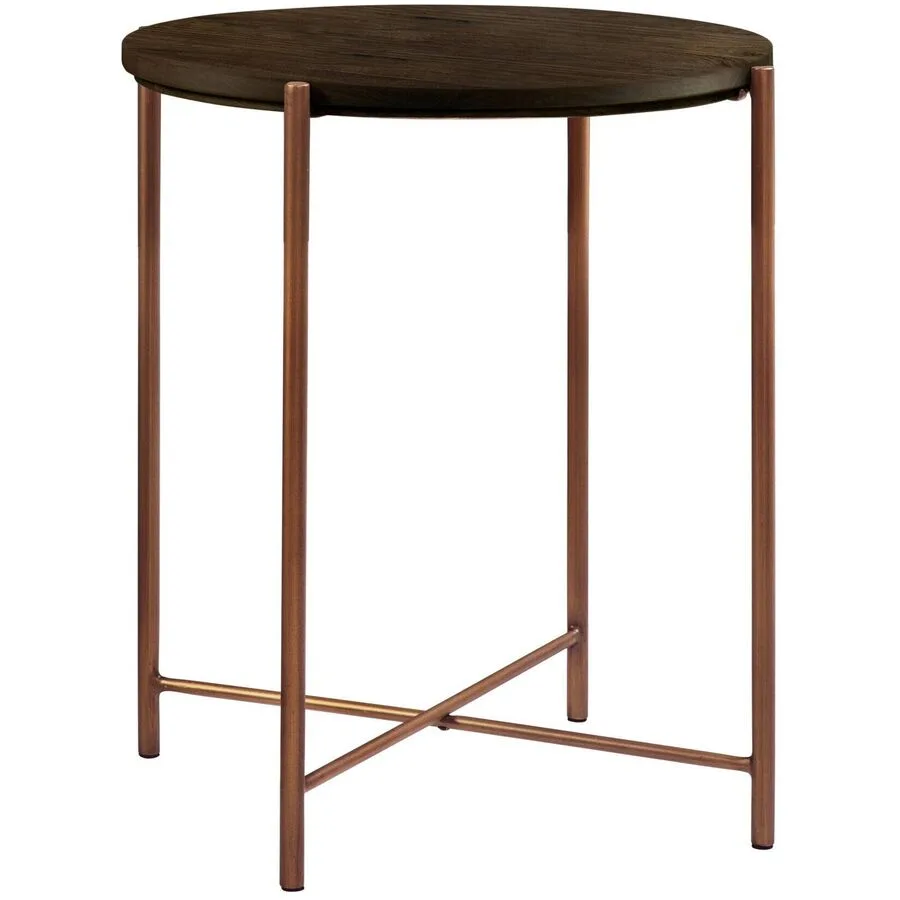 Hasena Nachttisch Volod Kupfer Nussbaum, Metall Massivholz B 48 H 52 cm