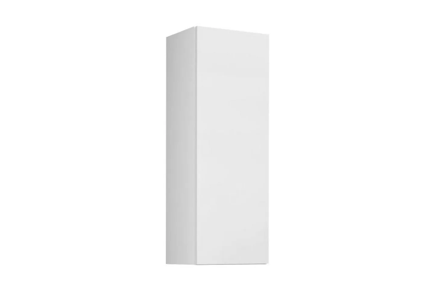 Vasil Vitrinskåp 35 cm - Vit/Vit Högglans