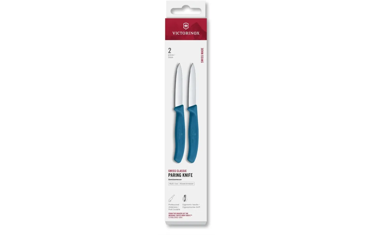 Alltron Messer-Set Swiss Classic, 8 cm, 2 Stück Von Victorinox Blau | Schubiger Möbel