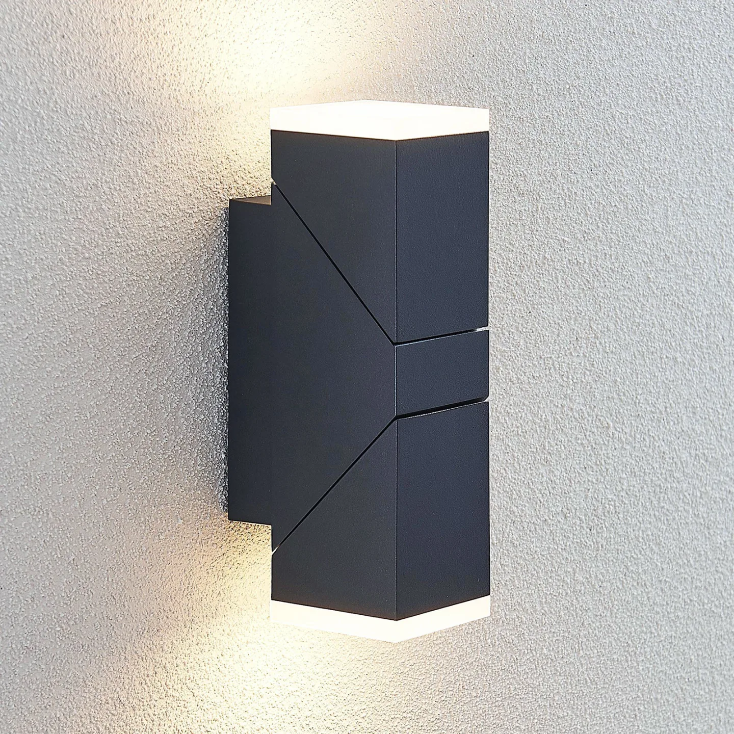 Sally Up/Down LED Utomhus Vägglampa Grey - Lindby - Balkong - Modern - Aluminium - Med flera ljuskällor