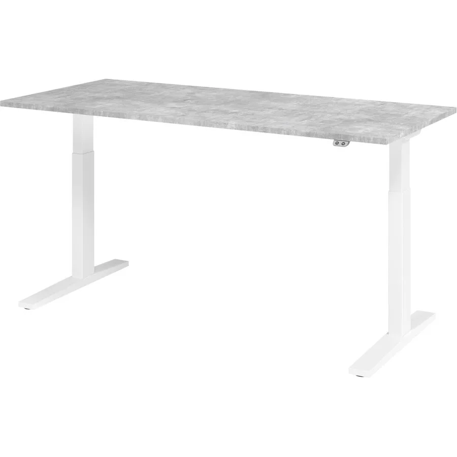 Schreibtisch Office betongrau Holzwerkstoff B 180 T 80 cm