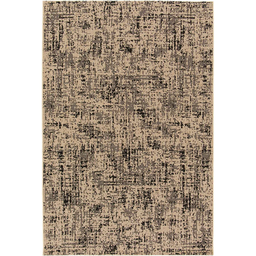 Outdoor-Teppich Grace beige/schwarz Tupfenmuster Polypropylen 160 x 230 cm
