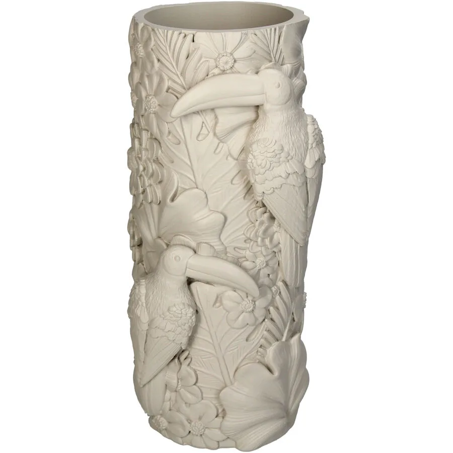 Vase Myko Beige Polyresin D 13.5 cm H 29.5 cm