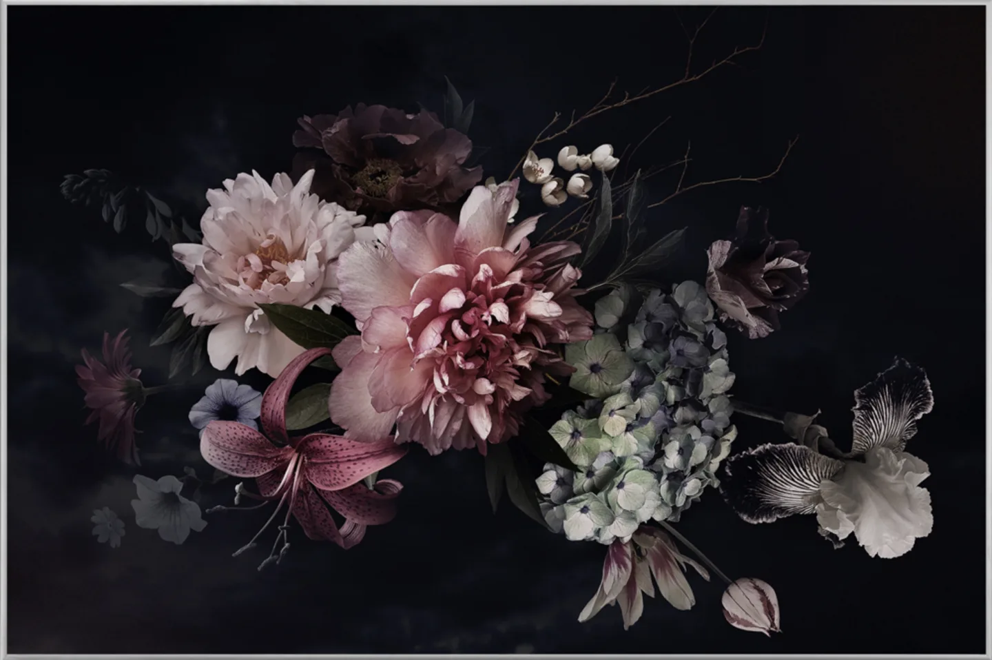 image LAND Bild mit Rahmen Hübsches Blütenbouquet | Schubiger Möbel
