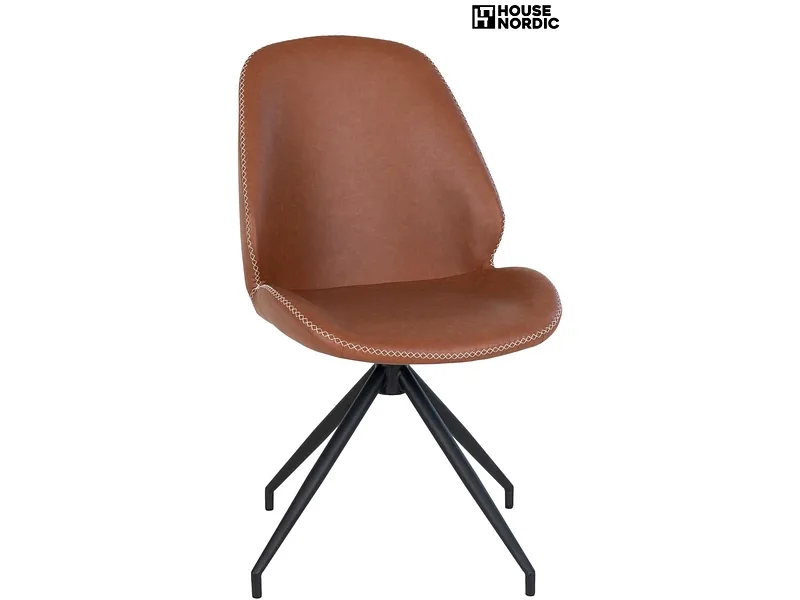 HOUSE NORDIC Stuhl MONTE CARLO Plastik rotbraun drehsitz