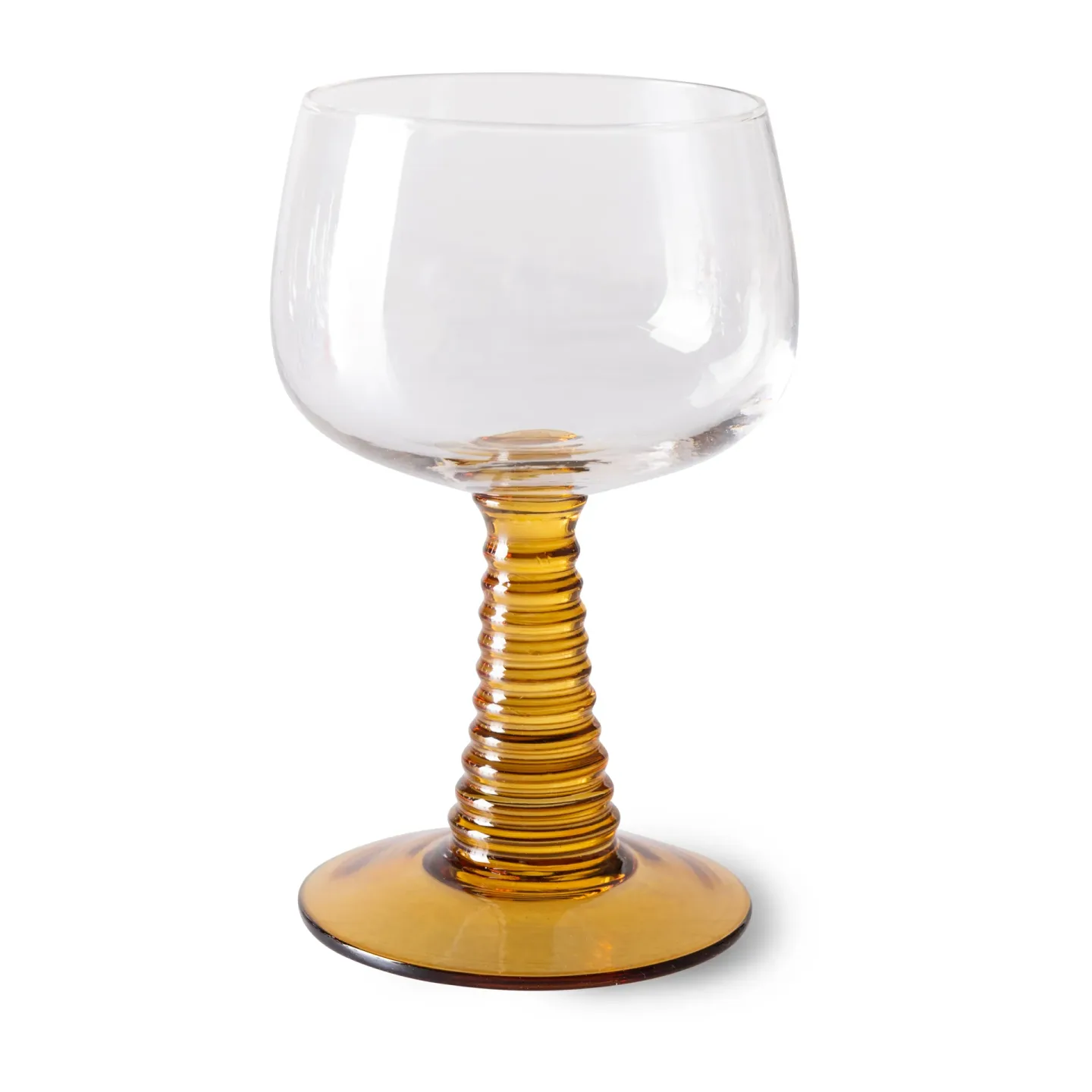 HKliving Swirl Weinglas hoch Ochre