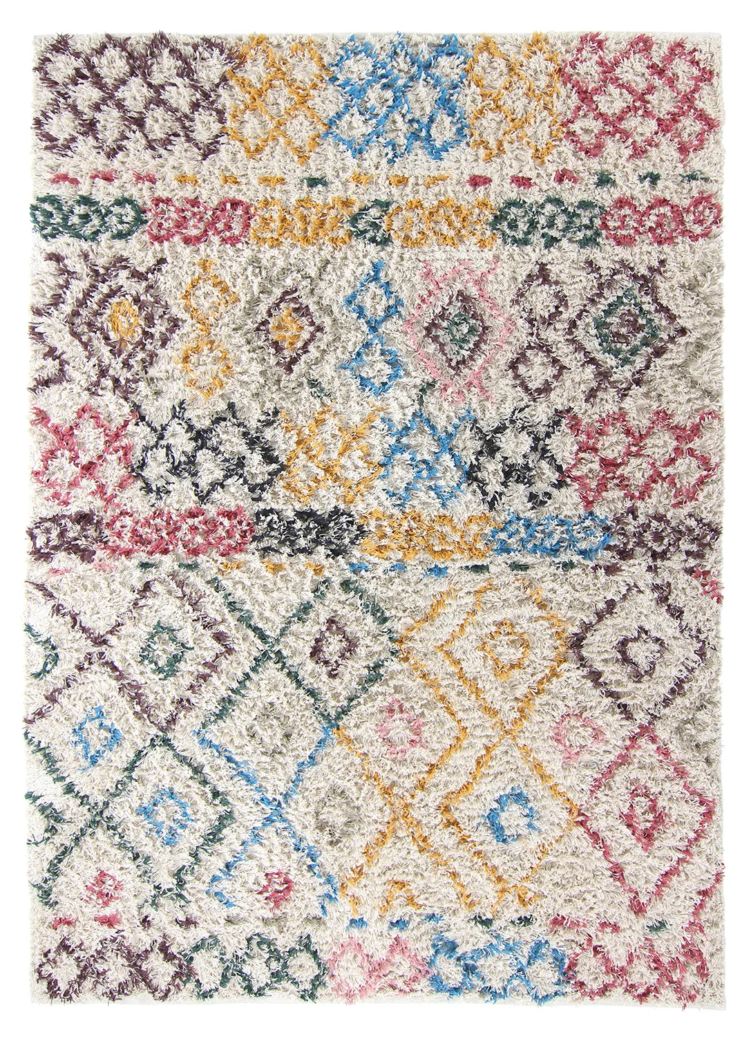 Ryetepper - Maloney Natural Cotton Shaggy (multi) (Størrelse: 160 x 230 cm)