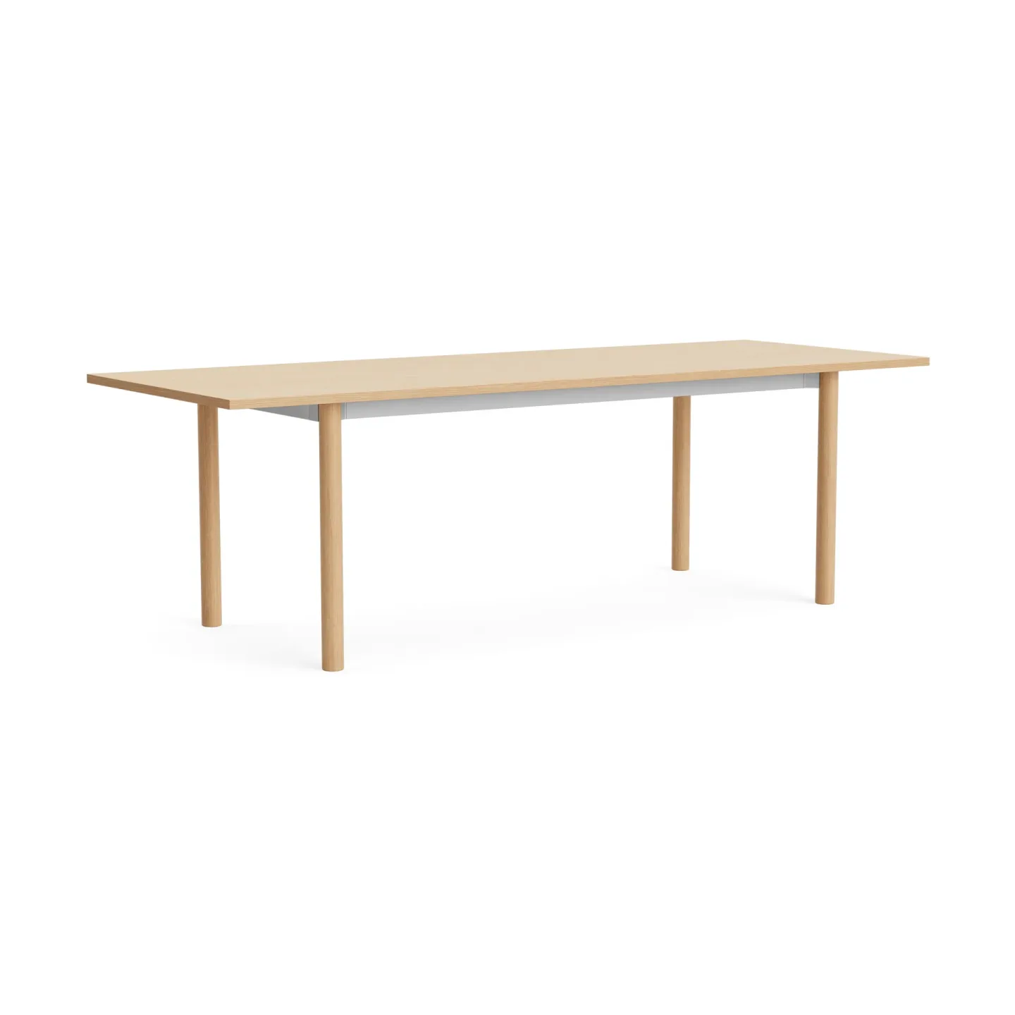 HAY Annex Overhang Esstisch Oxidiertes Aluminium-lackierte Eiche, 240x90 cm