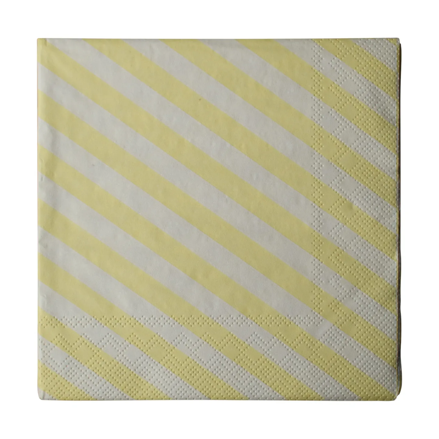 DBKD Stripe Papierserviette 33x33 cm 20er Pack Creme