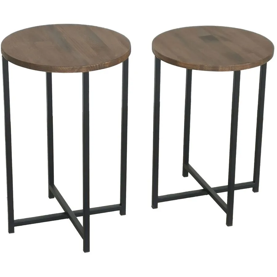 Salontisch Yasam Walnuss Kiefer B 35 T 35 cm