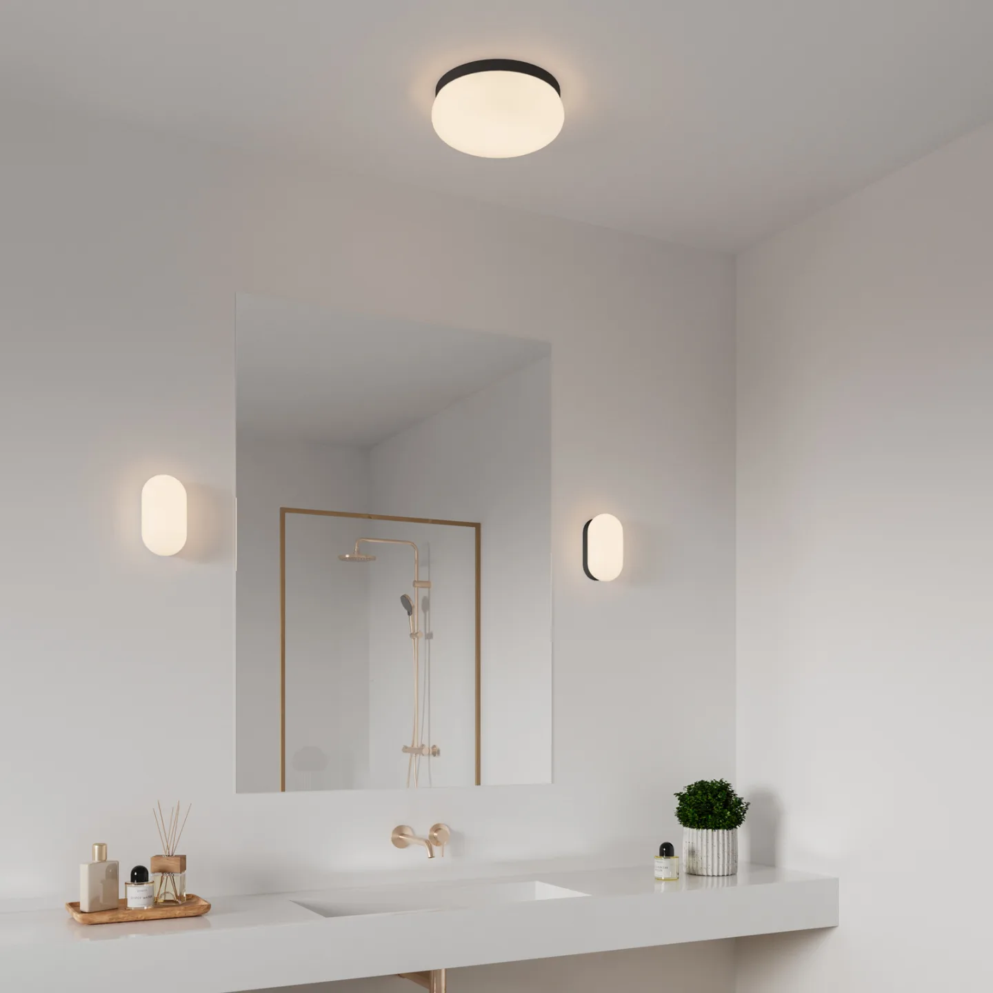 Foam taklampa Black - Nordlux - Badrum - Plast - Rund