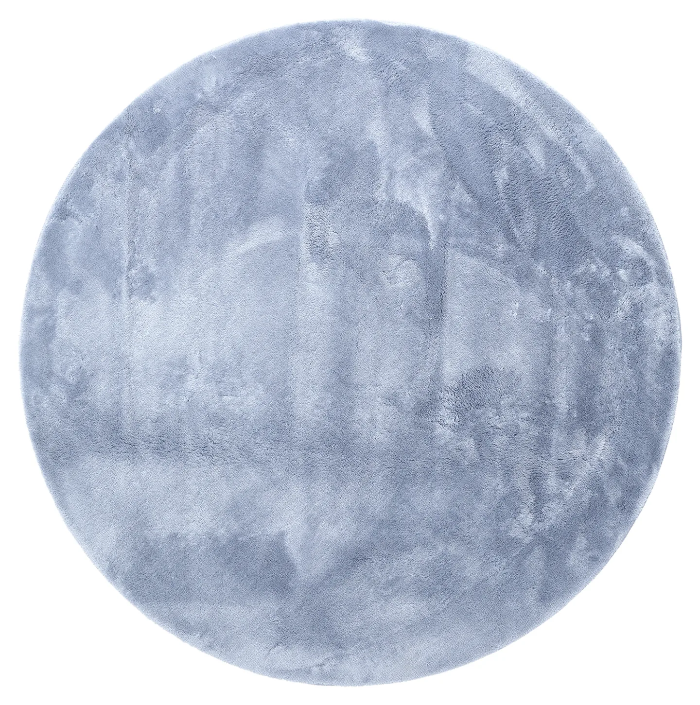 Runde tepper - Aranga Super Soft Fur (stålblå) (Størrelse: Ø 200 cm)