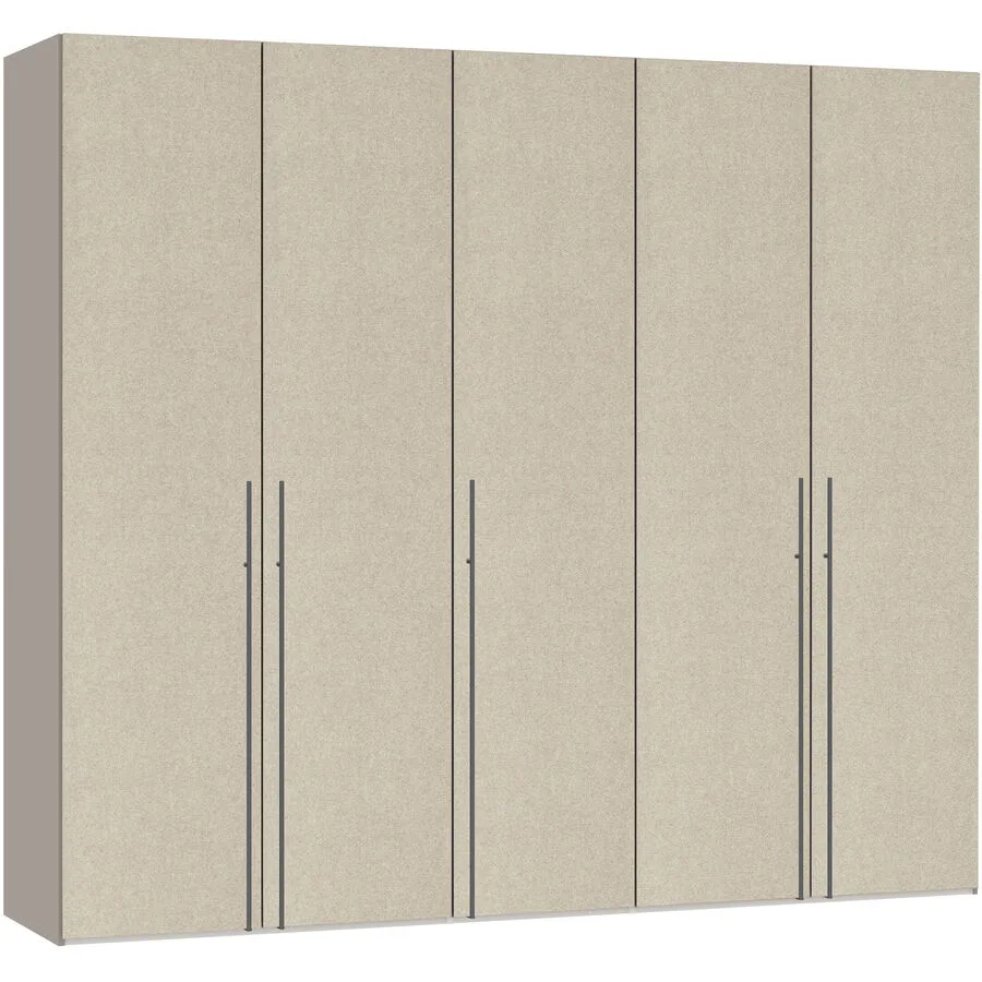 Kleiderschrank Arena Drehtüren beige Holzwerkstoff B 253 cm - Schweizer Möbelhersteller