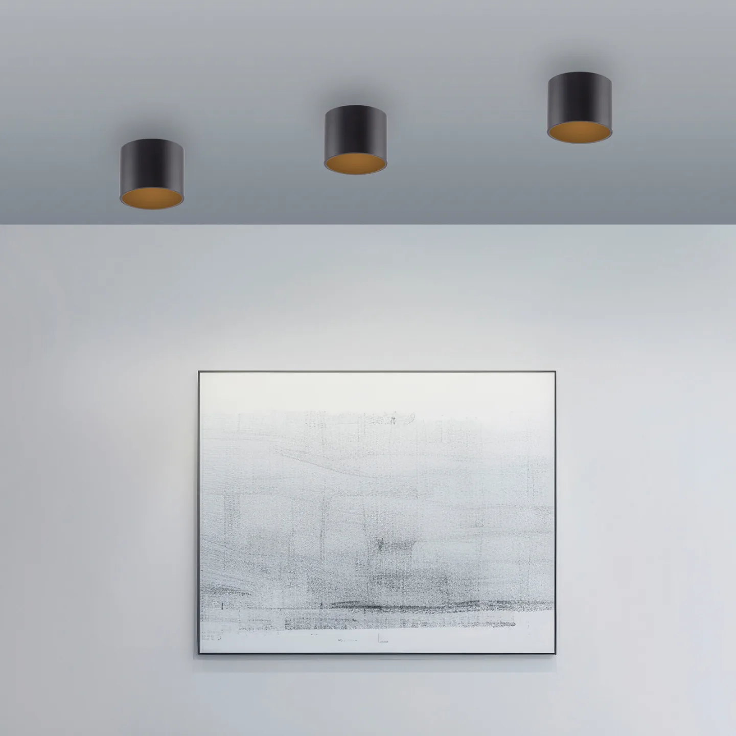 Point LED-Bad-Deckenlampe, schwarz, Ø 18 cm, IP44 - PURE - Badezimmer - Modern - Metall - Einflammig