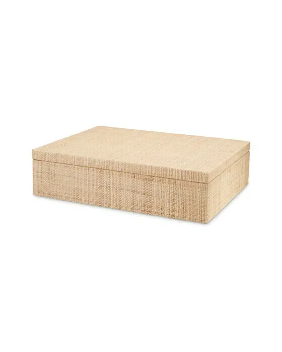 Cadiz Box Natural Raffia L
