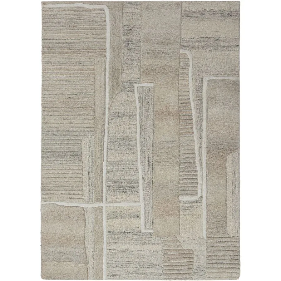 Teppich Langford Natur 100% Wolle 160 x 230 cm