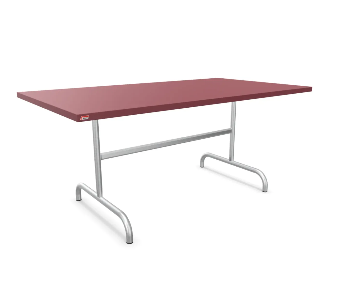 Schaffner Metall-Tisch Säntis Feuerverzinkt Rot | Schubiger Möbel