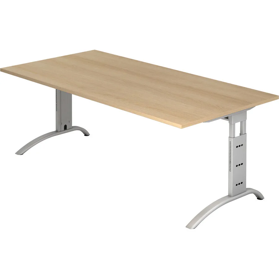 Schreibtisch Office eiche Holzwerkstoff B 200 T 100 cm