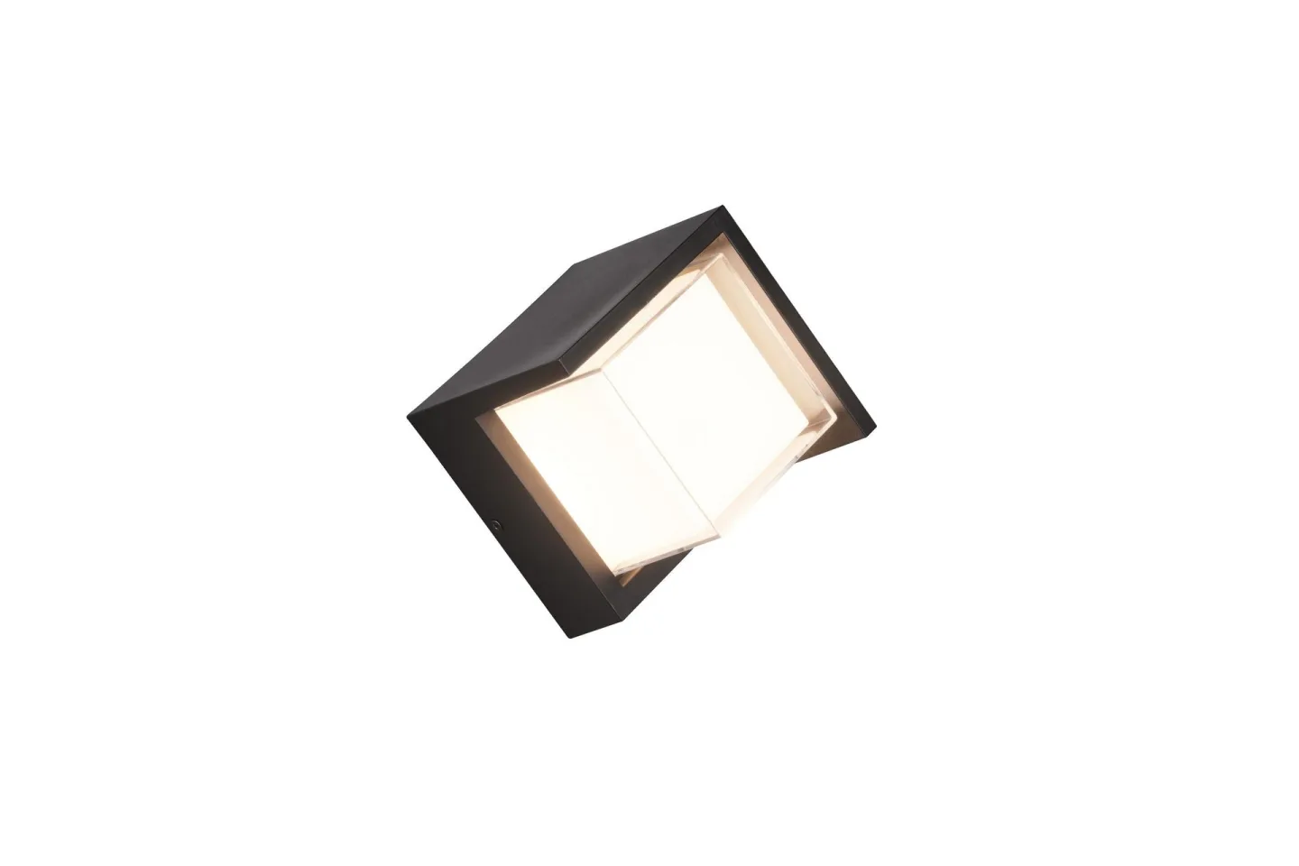 Puno LED Vägglampa fyrkant mattsvart - Matt svart