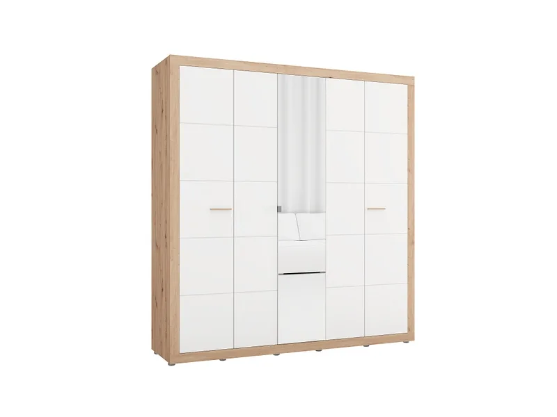 Drehtürenschrank CARTENA artisan eiche 5 Türen