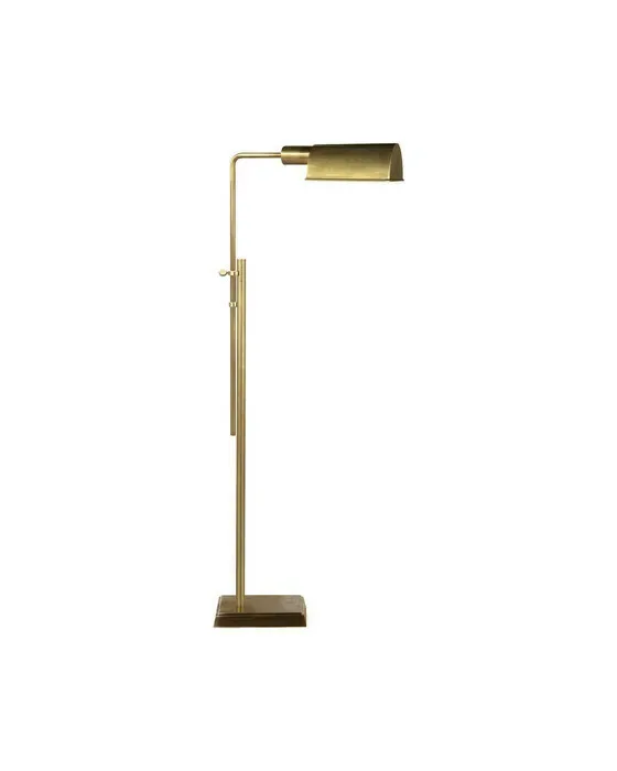 Pask Pharmacy Floor Lamp Antique Brass