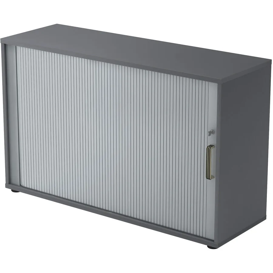 Aktenschrank Office Silber, Graphit Holzwerkstoff, Kunststoff B 120 cm H 74.8 cm