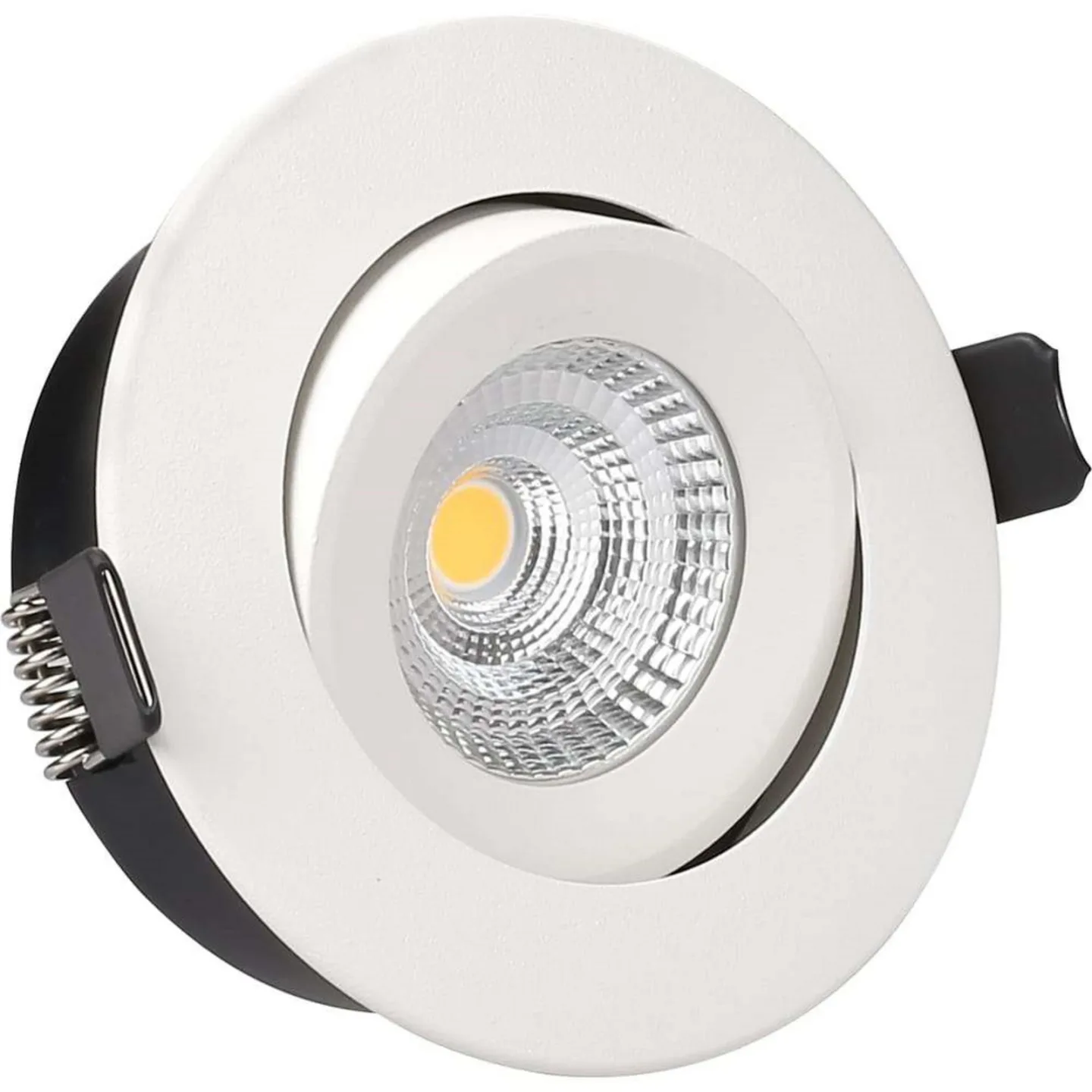 Downlight Spotlight 7W 3000K Tilt Weiß - Antidark - Wohnzimmer - Metall