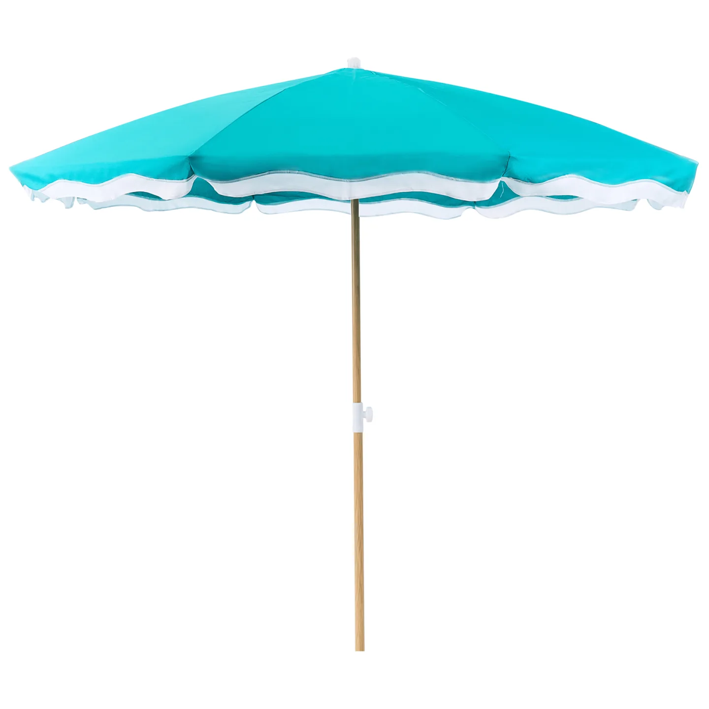 Parasoll utomhus 232 cm Sestriere - blå/vit/brun