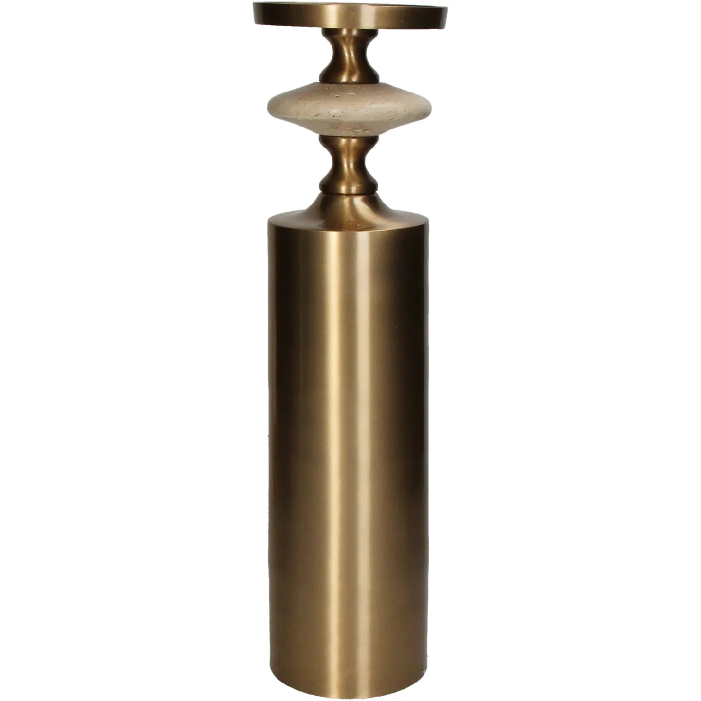 Kersten Kerzenständer Aluminium, Gold H: 42 cm | Schubiger Möbel
