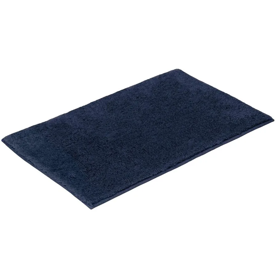 Vossen Badteppich Timeless Marine Blau Polyacryl 70 x 120 cm Rechteckig