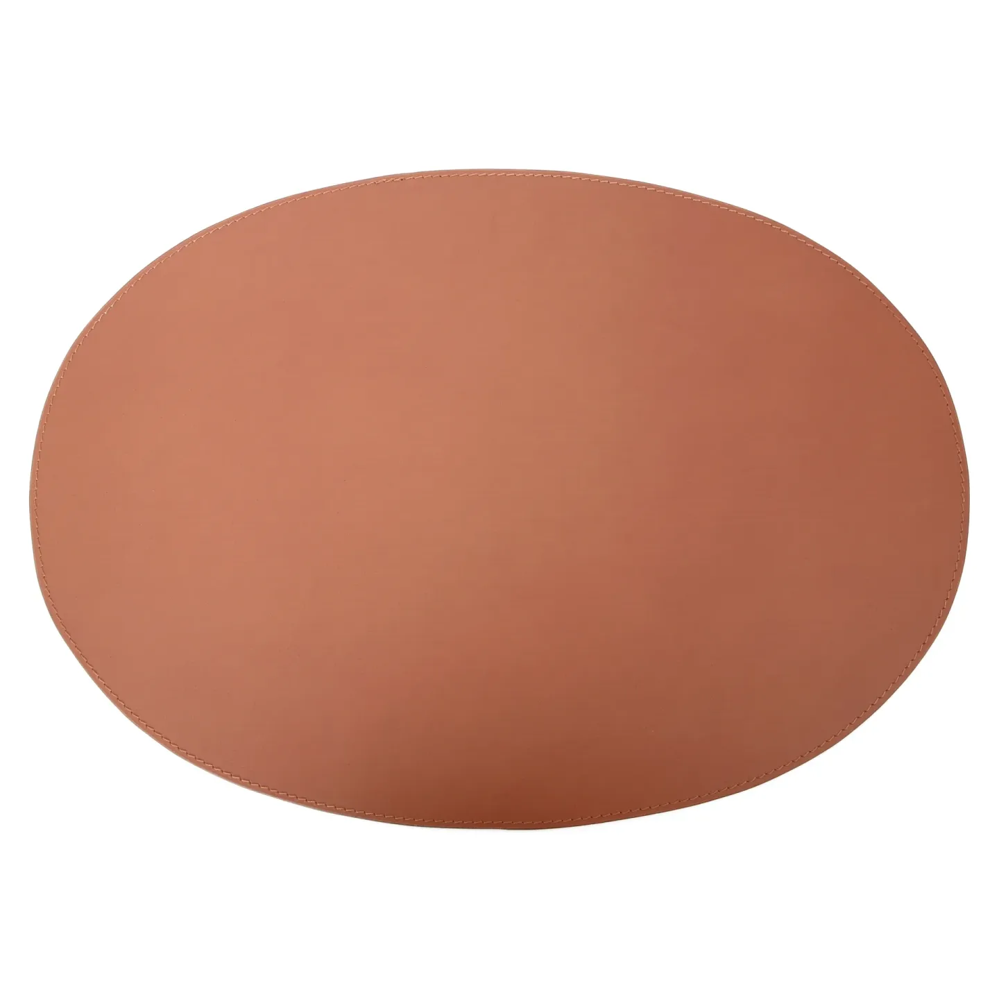 Ørskov Ørskov bordstablett läder oval 47x34 cm Cognac
