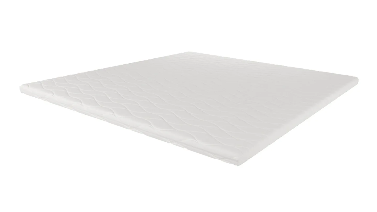 HVILA Memory Bäddmadrass med tryckavlastande memoryskum 160x200 cm - 7 cm Mjuk/Medium, Tvättbar klädsel -