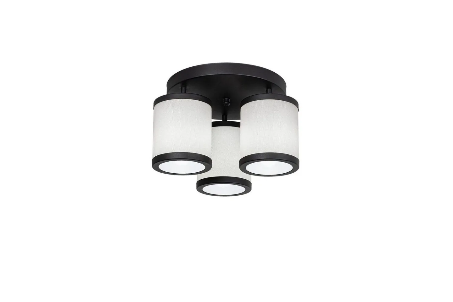 Taklampa Talrayo Svart / Vit - Svart / Vit