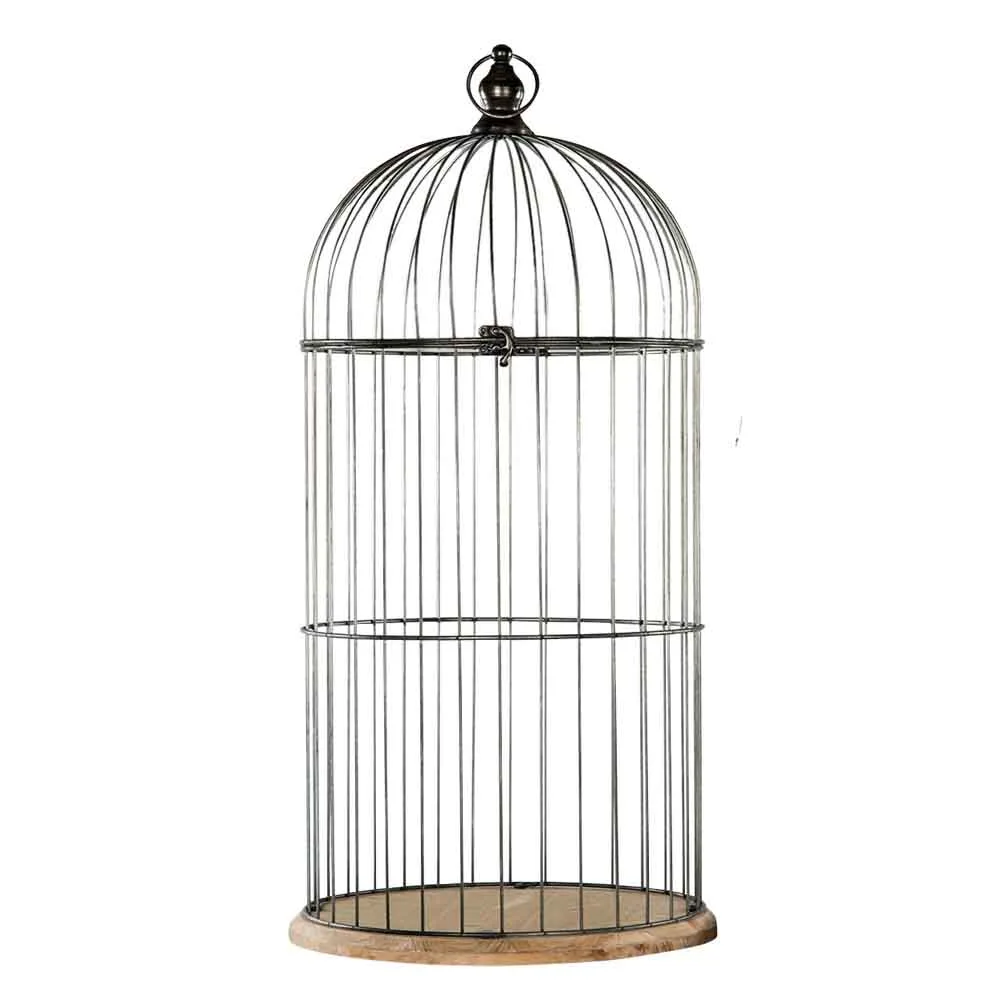 Fågelbur Origo Svart (Modell: Small H 63 D28,5 cm)