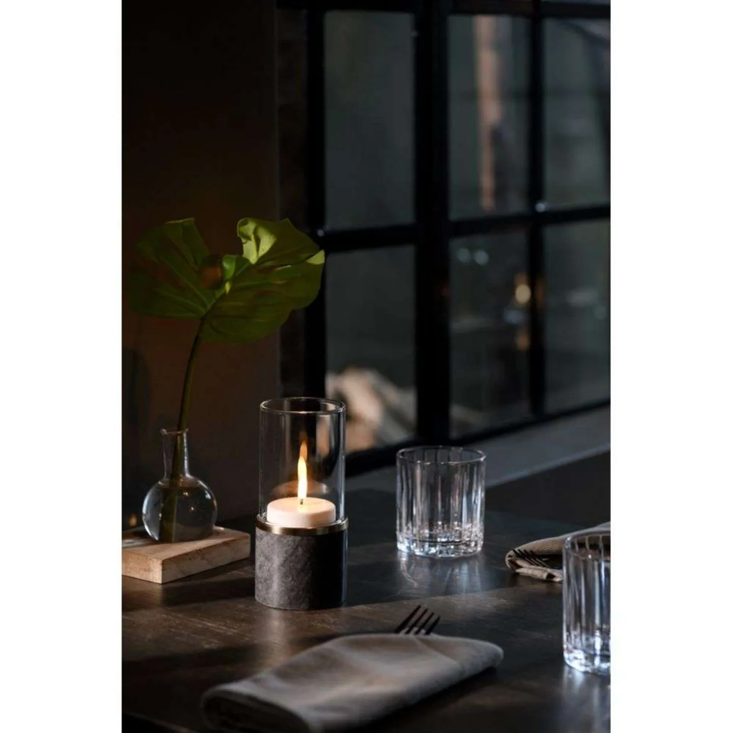 Aufladbar LED-Teelicht, 2-pack, 6cm, weiß - Uyuni Lighting - Wohnzimmer - Kunststoff