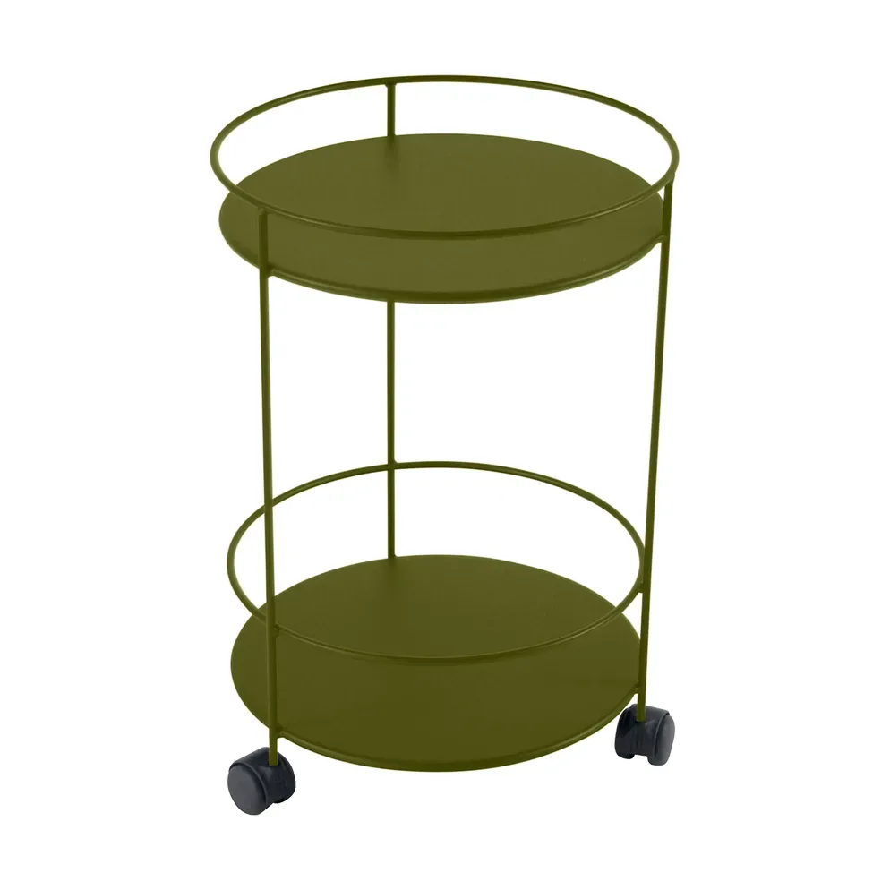 Fermob Guinguette sidobord med hjul Pesto (grön)