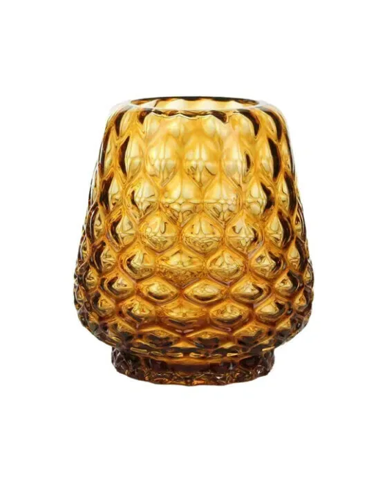 Mercer glasvase amber