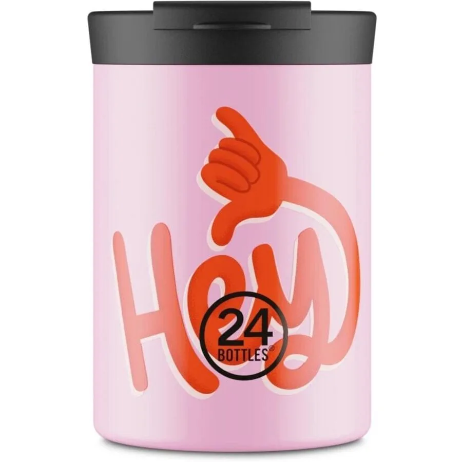 Thermobecher 24 Bottles Pink H 12 cm 350 ml