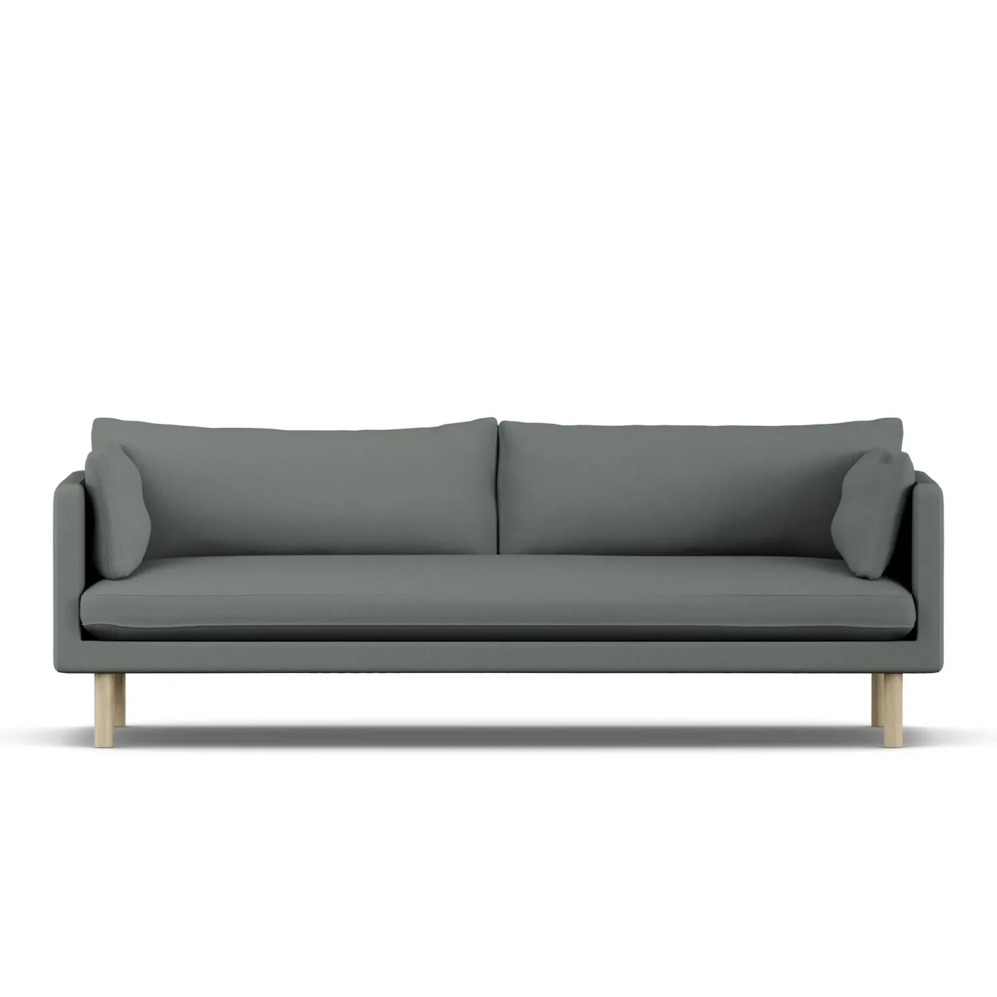 1898 Linnevik Sofa Caleido Grey 1240-Eiche weiß geölt, 4-sitzig