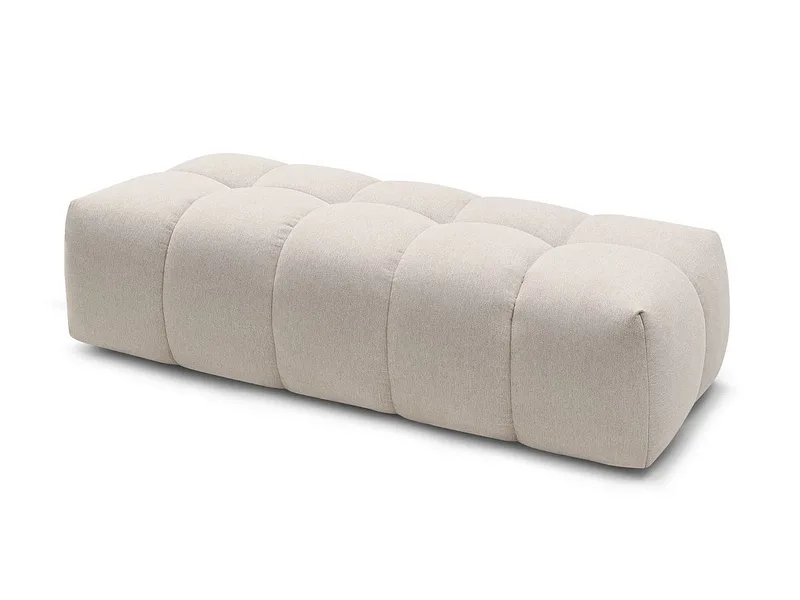 Hocker BOBOCHIC MONT-BLANC 66x180x48cm stoff chiniert beige