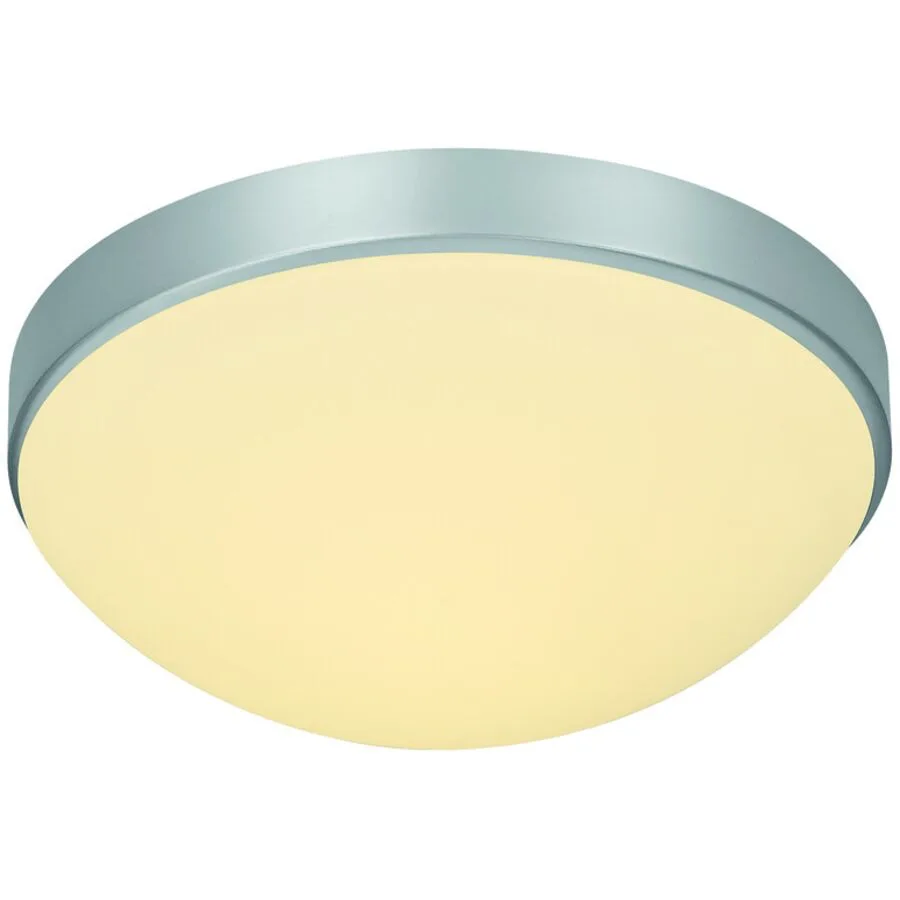 Designer-Deckenlampe Bankamp Basic E27 aluminium matt dimmbar D 26 cm - Material: Eisen/Glas
