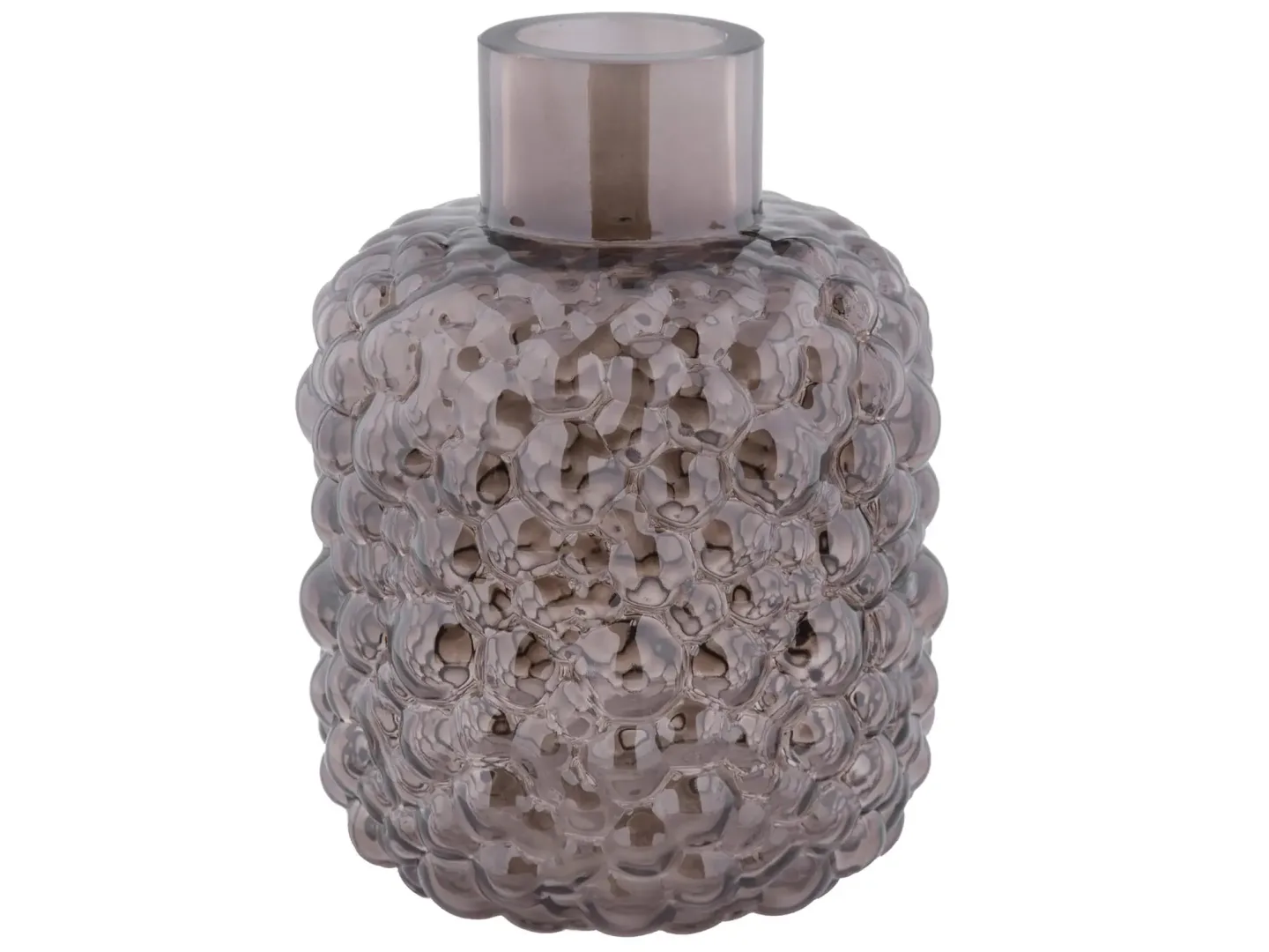 Decofinder Vase Glas Schwarz D: 18 cm | Schubiger Möbel