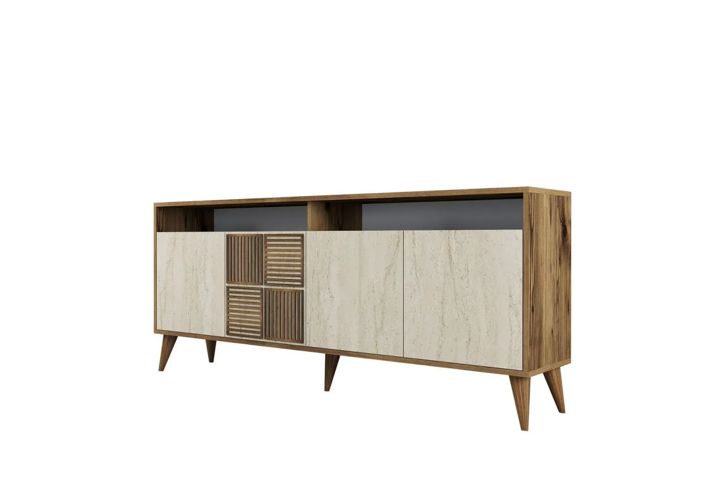Lissione Konsollbord 180 cm - Valnöt/Beige